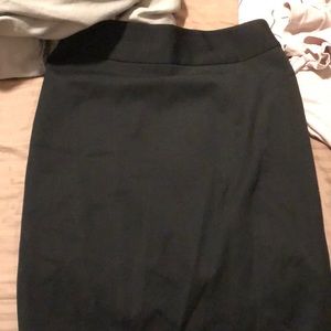 Black pencil skirt